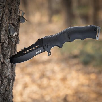 Fashion Colorful Folding Knife Serrated Blade with Safety Finger Grip Handle